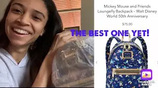 Unboxing Mickey Mouse and Friends Loungefly Backpack &ndash; Walt Disney World 50th Anniversary