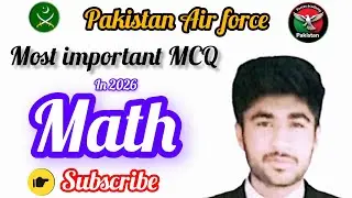 PAF maths most important mcq