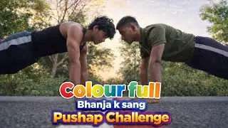 Pushap challenge with my Bhanja 😀ll TrotoVlog 