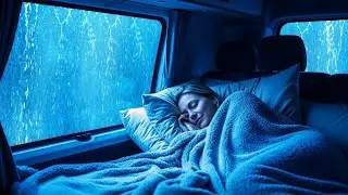Rain Sounds in Car 🚗 ASMR to Calm Anxiety & Fall Asleep Quickly