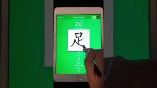 How to Write Chinese Hanzi with Correct Stroke Order? 足(z&uacute;)  foot; フット; 발; pie; pied; B&agrave;n Ch&acirc;n