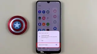 How to enable/disable Show recent apps in edge panel on Samsung M31 Android 12