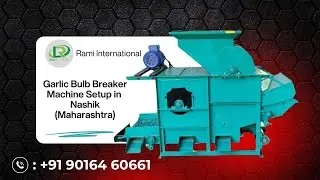 Garlic Bulb Breaker Machine In Nashik (Maharashtra) 🧄Capacity: 500 KG HOUR🧄लहसुन की कली करने की मशीन