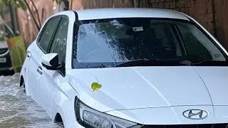 My NEW i20 GOT STUCKED IN HEAVY RAIN!! SMALL MODS DONE ON i20 |FINALLY SHIFTED TO DELHI| i20 stucked