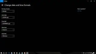 How to change time format of windows 10