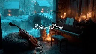 Winter Cabin Jazz Night Music - Cozy Peaceful Jazz Piano Instrumental Music for Relax and Sleep