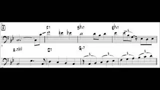 Autumn Leaves (monatural) Scott LaFaro Transkription