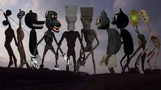TEAM Siren Head VS TEAM Cartoon Cat VS TEAM Toilet Head VS TEAM Cartoon Dog VS TEAM Traffic Head