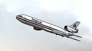 American Airlines Flight 191 2D Crash Animation