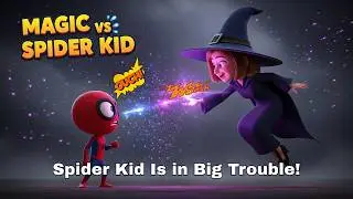 Spider Kid&rsquo;s Magical Adventure With A Friendly Witch | Sweet Kids Story
