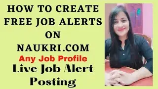 Naukri Job Alerts |How to create job alerts on naukri #naukri #jobs #jobalerts #readytogetupdate