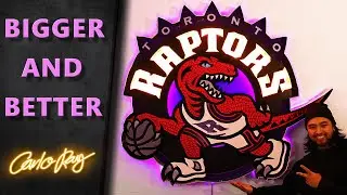 Making a 3D Raptors Sign in Real Life