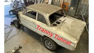 Transmission tunnel part 1 on my 61 Ford Falcon Gasser/Street Freak! #17