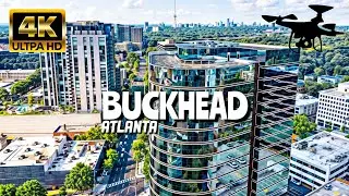 Buckhead, Atlanta In 4K By Drone - Amazing View Of Buckhead, Atlanta