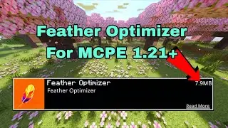Best Feather Optimizer For MCPE 1.21+ || Feather Optimizer For Minecraft|