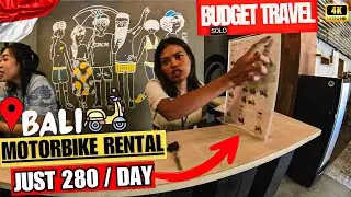 Renting a scooter in Bali 💥 JUST PAY 280 / DAY 🤯🛵 Bali scooter rental  SOLO BUDGET TRAVEL VLOG