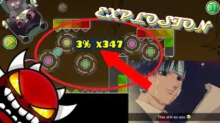 BEATEN MOMENTS BEFORE AN OW MATCH - Explosion - EternaSwipeVMAX - Extreme Demon - Geometry Dash