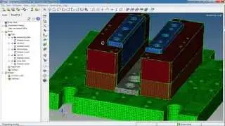 Die Structure Analysis (Plated dies) using Altair HyperWorks