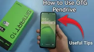 Infinix Smart 10 - How to use OTG Connection And Pendrive