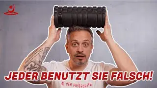 MIT DER FASZIENROLLE NICHT HIN- UND HERROLLEN!