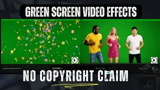 Unlimited Confetti Green Screen Effect, Celebration Green Screen, News Template Green Screen. FREE!