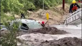 Flash flood rescue in southern Arizona