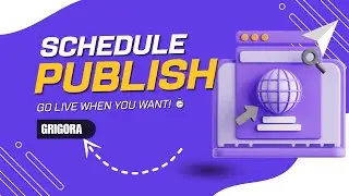 How to Publish or Schedule Blog Posts in Grigora 🚀 | Full Guide