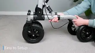 MobiWalk All Terrain Rollator with Pneumatic Tyres