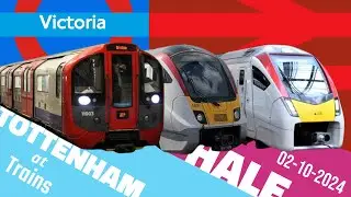 Trains at Tottenham Hale (02/10/24)