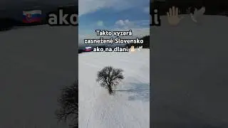 Zasnežen&eacute; Slovensko ako na dlani