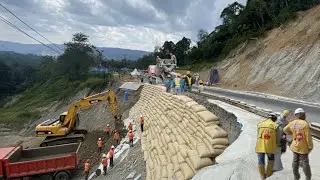 Update batu jomba❗️Penimbunan geotextile bag masih di kebut & titik bor sudah beroperasi 
