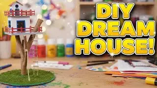 DIY Miniature Treehouse: How to Build a Tiny Dream Home from Cardboard! ✨