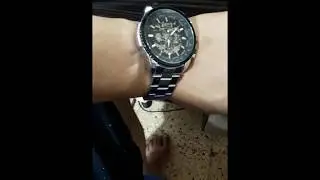 WINNER Men Fashion Business Style Stainless Steel Automatic Mechanical Watch - Multi-A