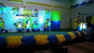 Miniyan theme birthday decoration