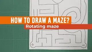 How to draw a rotating maze #howtodraw #maze  #diycrafts  #papercraft #handmade @PenVideoChannel