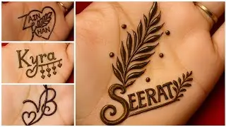 Unique🔥 and simple✨ alphabet mehndi tattoo designs|| Z,K,S,V,B letter tattoo| trending mehndi design