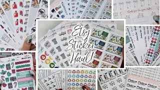GIANT Etsy Sticker Haul | Canadian and Australian Shops