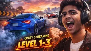 CRAZY STREAMING 😱 | LEVEL 1&ndash;3 MISSION COMPLETED | INSANE CAR RACE GAMEPLAY 🚗🔥