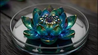 Crystal Flower Bloom 🌸💎| AI ASMR Relaxing & Satisfying Visuals