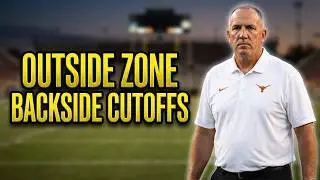 Texas OC/OL coach Kyle Flood - Backside Cutoffs (Outside Zone)