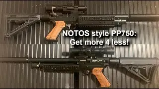 UX NOTOS style tactical conversion for PP750 (Artemis Airmax Snowpeak SMK), NO 3D Print!