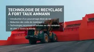 Poste d'enrobage Ammann ABP HRT (High Recycling Technology)