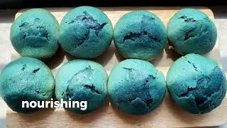 Purple Sweet Potato Cupcakes That Turned Green?!