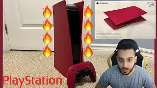 The NEW Cosmic Red PS5 🔥🔥🔥 | Cosmic Red Console Covers UNBOXING
