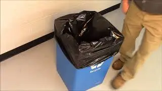 How to Add Garbage Bag to the 32 Gal. Trash Can with Lid Part No.RG66