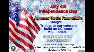 Amateur Radio Roundtable 07 02 24 Chatroom is at w5kub.com