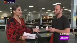Office Furniture Liquidations on KENS5 Great Day SA with Clarke Finney