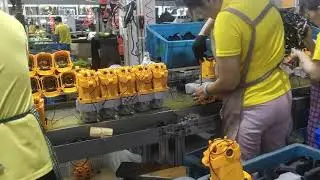 Assembly line workers are hard working