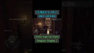[드래곤즈 도그마 2] 귀족의 소양 트로피_Nobles' Night Out Trophy_Dragon's Dogma 2