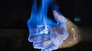 Set fire to the hand | hand fire | experiment 